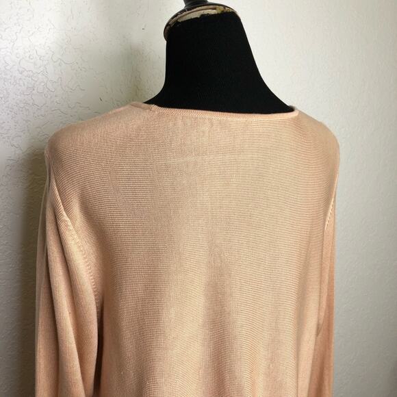 Eileen Fisher peach apricot light orange silk blend tunic sweater size 2X - Picture 9 of 12